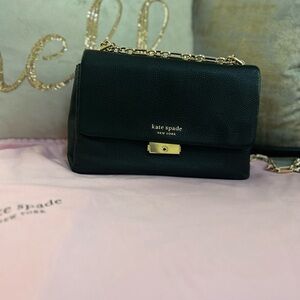 Kate Spade Black Crossbody Bag with Gold Accents